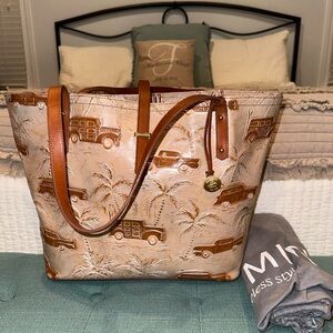 Brahmin + DUSTBAG Beige Copa Cabana Tote